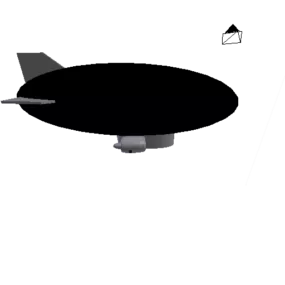 Black Zeppelin 3d model