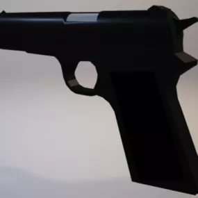 Vintage M1911 Handgun 3d model