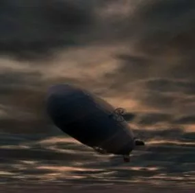 Zeppelin Flying 3d model
