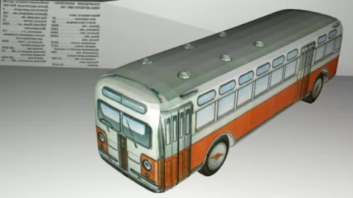 Zis-154 Bus 3d model Zis-154 Bus 3d model