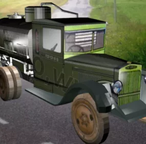 Zis-6 Retro Car 3d model