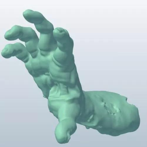 Zombie From Graveyard Scene 3d model