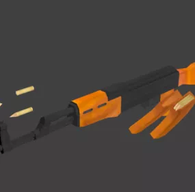 Ak47 Gun Toy 3d model