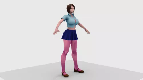 Mikaela Female Character 3d model