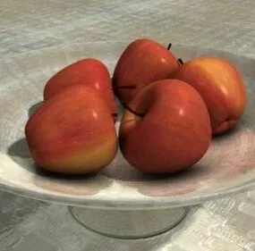Apples Fruit 3d model