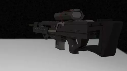 Assault Rifle Gun Lowpoly 3d model Assault Rifle Gun Lowpoly 3d model