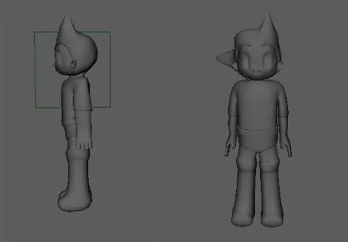 Animated Chinese Boy 3d model