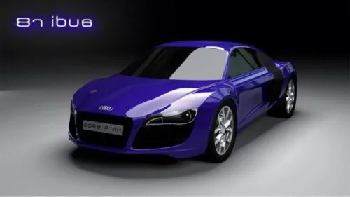 Black Audi A6 Car 3d model