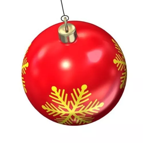 Decorative Red Ball 3d model Decorative Red Ball 3d model