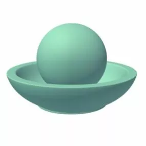 Stone Ball Fountain 3d model