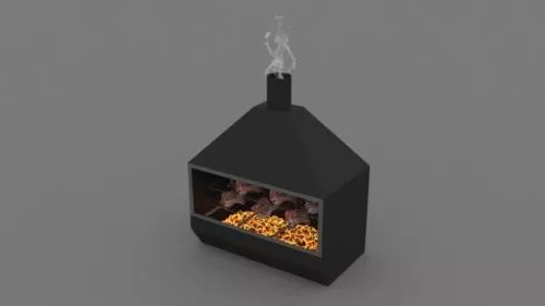 metal barbecue grill 3d model metal barbecue grill 3d model