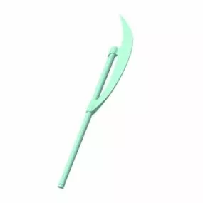 Bardiche Medieval European Weapon 3d model