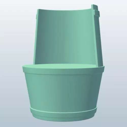 Basement With Barrel And Crate 3d model