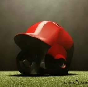 Sport Baseball Helmet 3d model