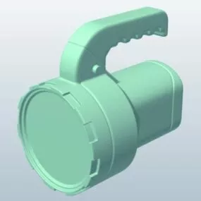 Big Flashlight Lowpoly 3d model