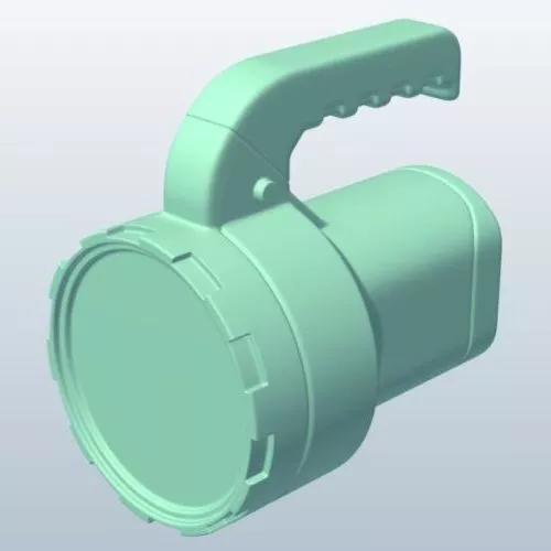 Big Flashlight Lowpoly 3d model Big Flashlight Lowpoly 3d model