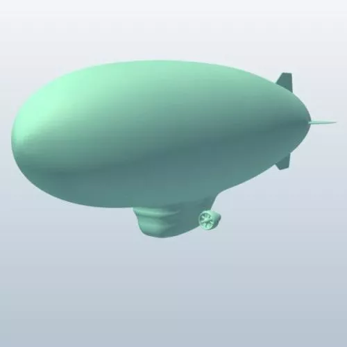 Flying Zeppelin Airship 3d model