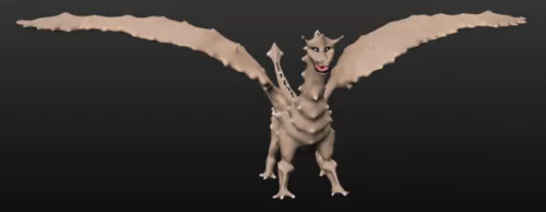 Ancient Dragon Ancient Sculpture 3d model