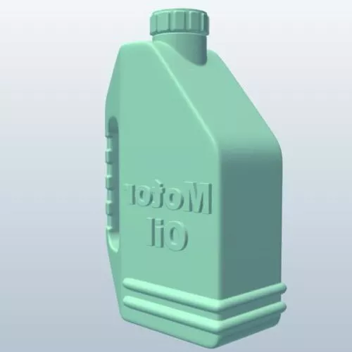 Green Wine Bottle 3d model