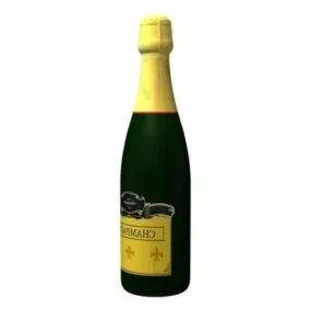 Bottle Of Wine 3d model
