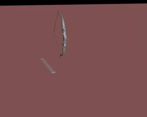 Vintage Bow Arrow 3d model