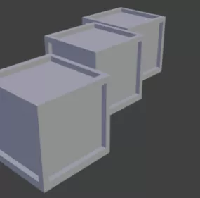Crate Boxes 3d model