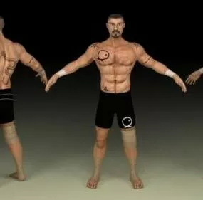 Boyka Movie Character 3d model