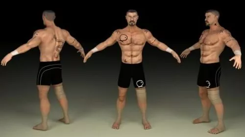 Boyka Movie Character 3d model Boyka Movie Character 3d model