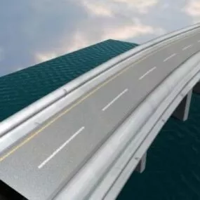 Concrete Bridge 3d model