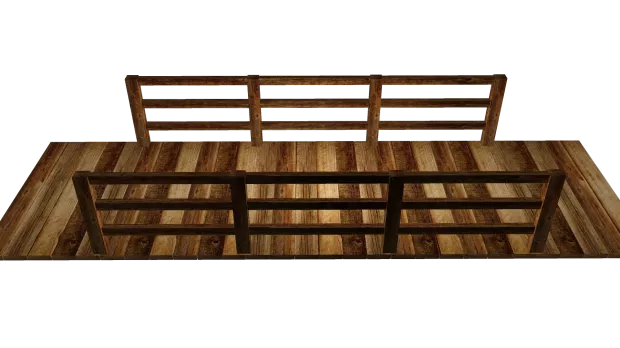 Bridge On Snow 3d model
