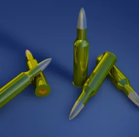 Bullet 50mm 3d model