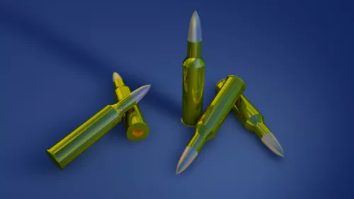 Bullet 50mm 3d model Bullet 50mm 3d model