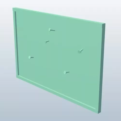 Neon Letters Adverting Board 3d model