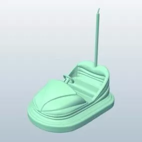 Bumper Car Lowpoly 3d model