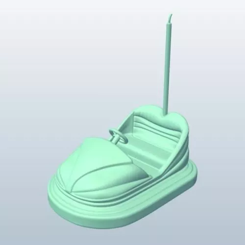 Bumper Car Lowpoly 3d model Bumper Car Lowpoly 3d model
