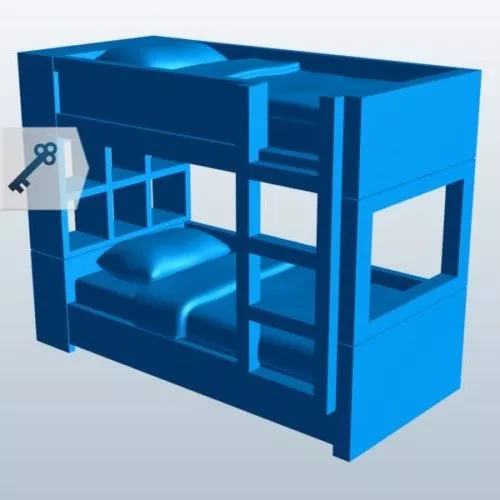 Bunk Beds Children Furniture 3d model Bunk Beds Children Furniture 3d model