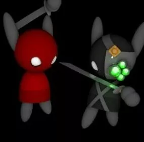 Bunny Ninja Character 3d model