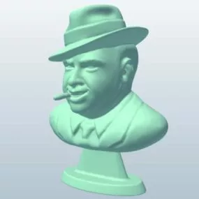 Bust Capone Character 3d model