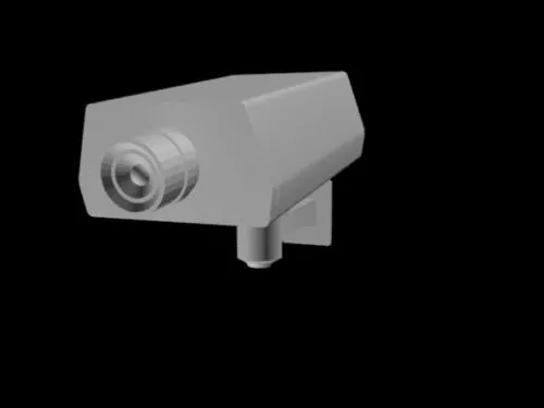 Camera Lowpoly Ceiling Mount 3d model Camera Lowpoly Ceiling Mount 3d model