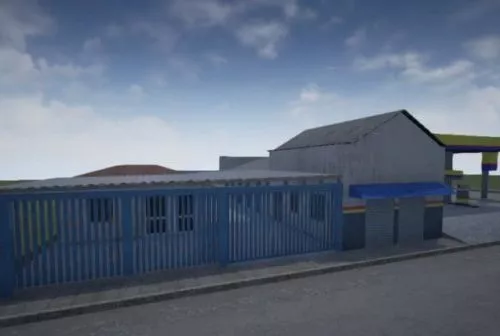 Car Workshop Building 3d model Car Workshop Building 3d model