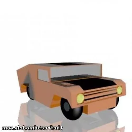 Cartoon Humvee Car 3d model Cartoon Humvee Car 3d model