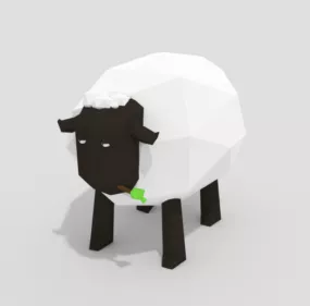 Cartoon Lowpoly Sheep Animal 3d model