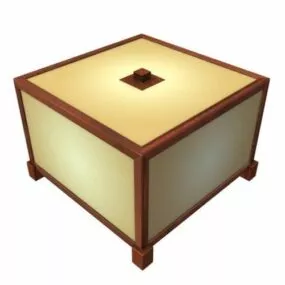Asian Ceiling Fixture Lamp 3d model