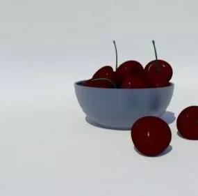Cherries Fruits 3d model