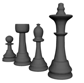 Grey Chess 3d model