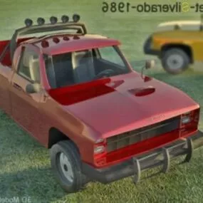 Chevrolet Silverado Car 1986 3d model