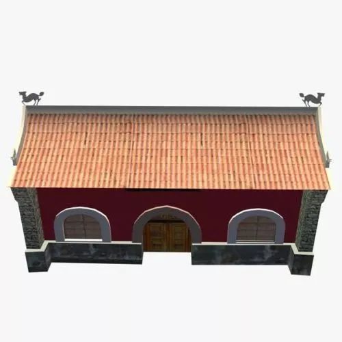 Monument Temple Building 3d model
