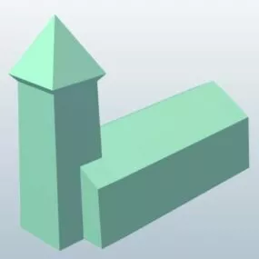 Church Lowpoly Concept 3d model