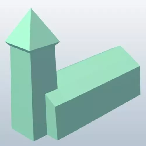 Student Classroom Building 3d model