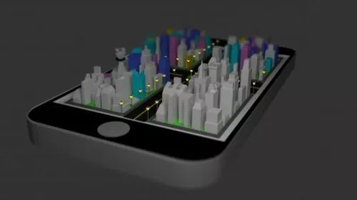 Wireless Office Phone Nokia Style 3d model